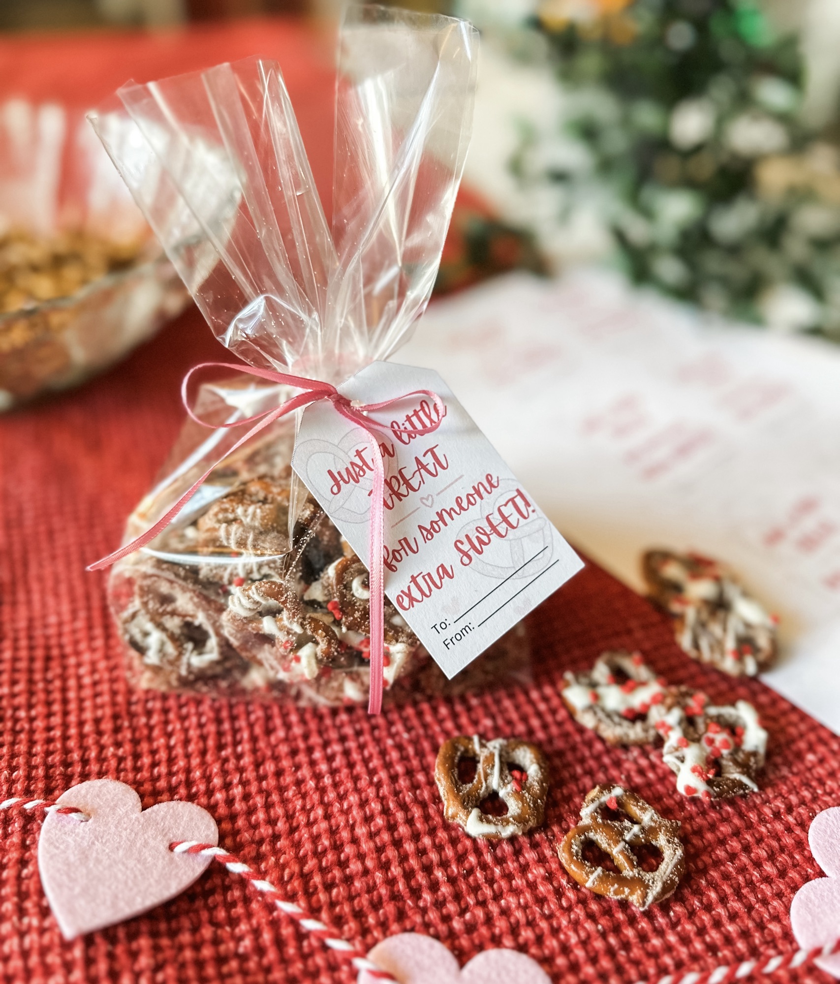 Valentine’s Cinnamon Sugar Pretzel Treats